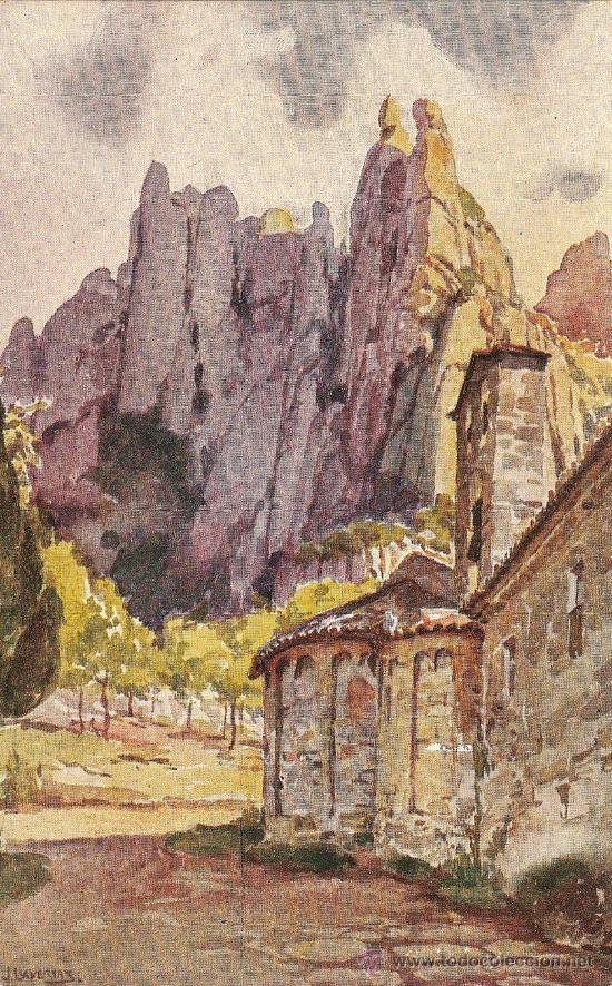 Postales: J.LLAVERIAS, MONTSERRAT SANTA CECILIA - EDITOR F&Eacute;NIX N&ordm; 6 - SIN CIRCULAR