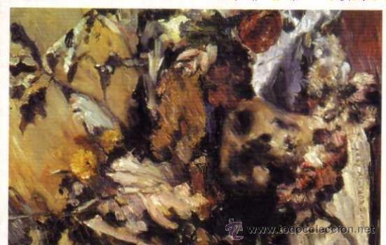 Cartoline: PINTURA ALEMANA DEL SIGLO XX LOVIS CORINTH CALAVERA CON HOJAS DE ROBLE SIN CIRCULAR