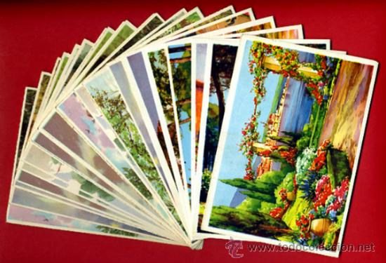 Cartes Postales: LOTE DE 25 TARJETAS POSTALES TEMA PAISAJES , 12 DIFERENTES , ORIGINALES. L1