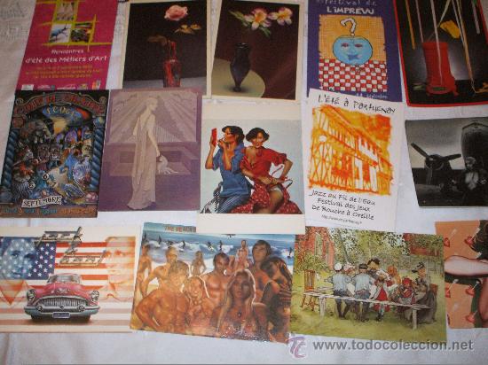 Cartes Postales: Lote de 24 postales artisticas y surtidas ,editadas en Francia a&ntilde;os 80 (ver fotos adici)