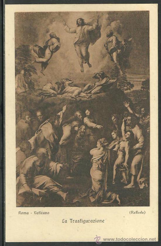 Postales: LA TRANSFIGURACI&Oacute;N. ROMA. EDIT. BRUNNER. RAFAEL. - Foto 1