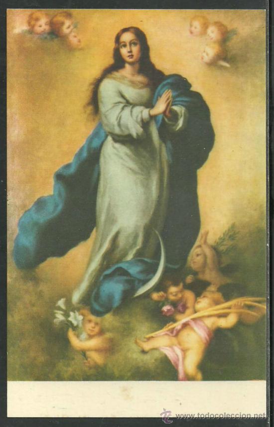 Postales: LA PUR&Iacute;SIMA CONCEPCI&Oacute;N. MURILLO. BARSAL N&ordm; 39. SIN CIRCULAR. - Foto 1