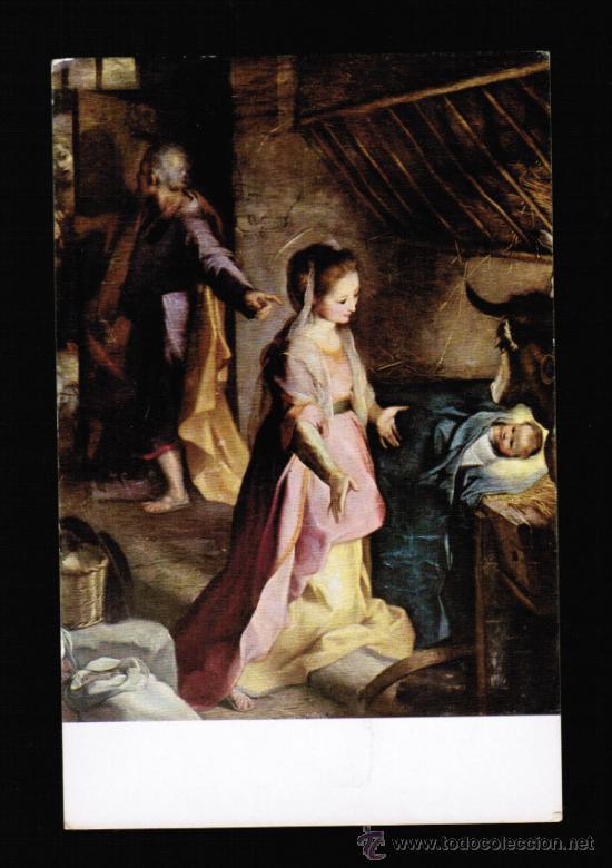 Postales: POSTAL MUSEO DEL PRADO - F. BAROCCI. NACIMIENTO DE JESUS