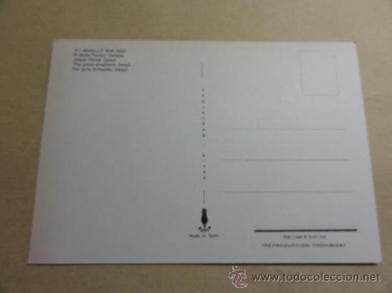 Postales: POSTAL TEMA ARTE - MURILLO. EL BUEN PASTOR - Foto 2