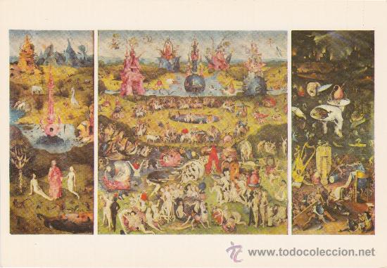 Postales: POSTAL DEL BOSCO-EL JARDIN DE LAS DELICIAS-MUSEO DEL PRADO-SIN CIRCULAR-1986.