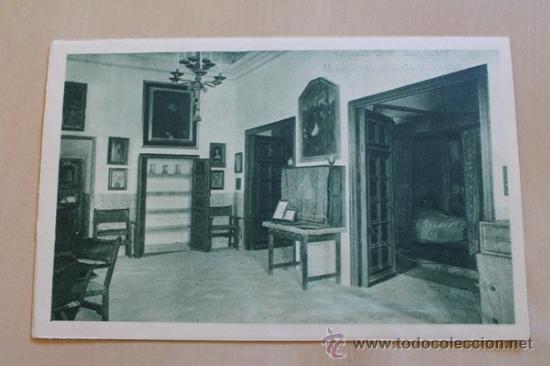 Postales: Postal. Monasterio de El Escorial. Palacio. Habitaci&oacute;n de Felipe II. Hauser y Menet.