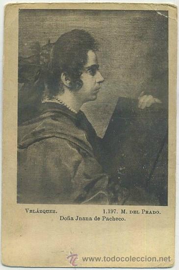 Postales: POSTAL DE ARTE. VELAZQUEZ. DO&Ntilde;A JUANA DE PACHECO. MUSEO DEL PRADO 1197  P-ARTE-078