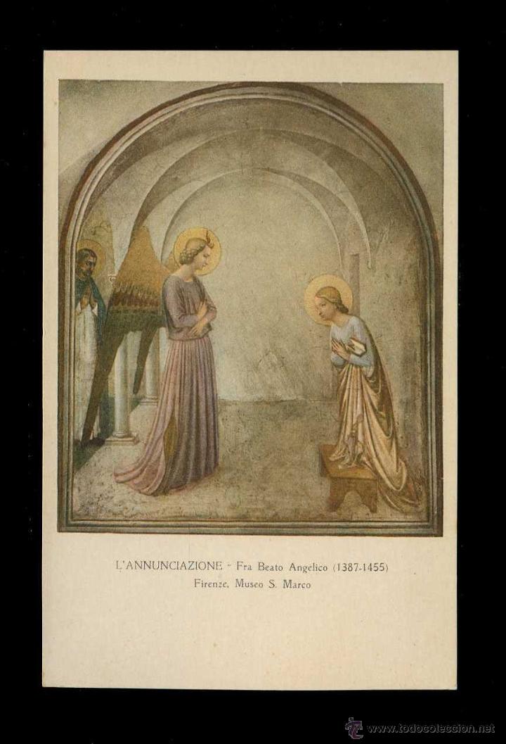 Postales: Fra Beato Angelico 1387-1455 *L'IAnnunciazione* Ed. Eliotipia Roberto Hoesch n&ordm; 33. Nueva.
