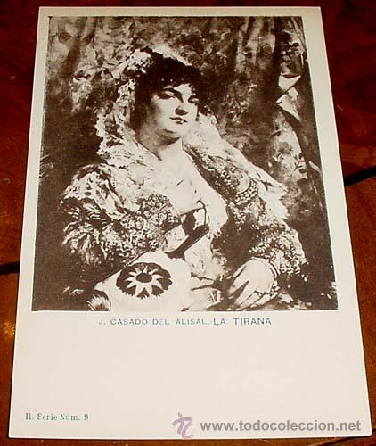 Postales: ANTIGUA POSTAL DE J. CASADO DEL ALISAL - LA TIRANA - ED. H. M. MADRID - NO CIRCULADA - SIN DIVIDIR.
