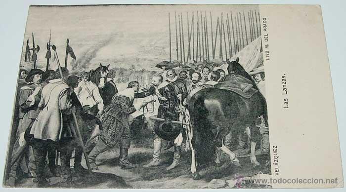 Postales: ANTIGUA POSTAL DE VELAZQUEZ - LAS LANZAS - MUSEO DEL PRADO - NO CIRCULADA - ED. LACOSTE.