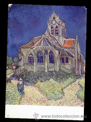 Postales: VINCENT VAN GOGH 1853-1890. L'EGLISE D'AUVERS-SUR-OISE. N&ordm; 6499.