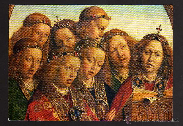 Postales: Pintura de Van Eyck . No circulada - Foto 1
