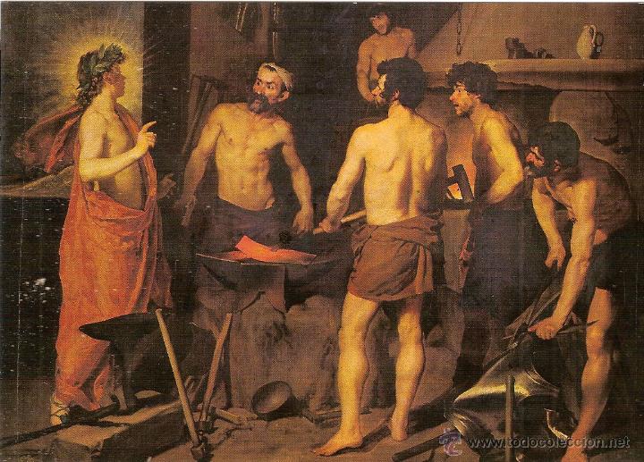 Postales: VELAZQUEZ: LA FRAGUA DE VULCANO -EDICIONES ARTFI N&ordm; 9 - SIN CIRCULAR