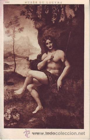 Postkarten: L. DA VINCI: BACCHUS. Mus&eacute;e du Louvre