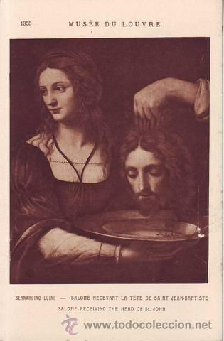 Postkarten: BERNARDINO LUINI: SALOME RECEVANT LA TETE DE SAINT JEAN-BAPTISTE.