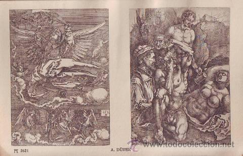 Postales: A. D&Uuml;RER: ENGEL MIT DEM SCHWEISSTUCH / 5 FIGURALE STUDIEN (Fer Verzweilfelnde)