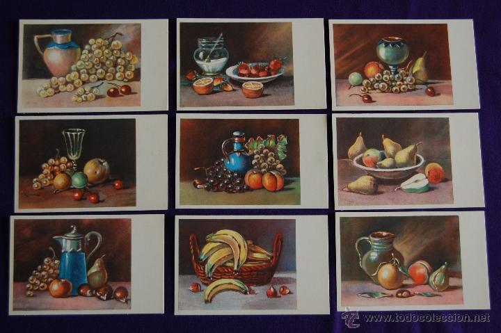 Postales: Lote de 9 postales de Bodegones