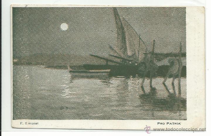 Postales: POSTAL QUE SE DESTINARA AL SOCORRO DE LAS VICTIMAS DEL RIF / PRO-PATRIA / E.S. MONET