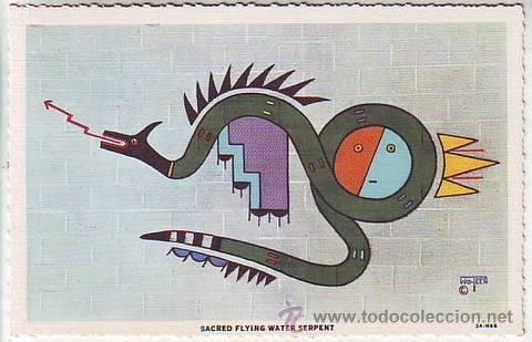 Postkarten: WO PEEN: SACRED FLYING WATER SERPENT.