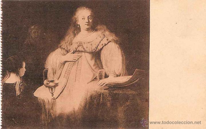 Postales: REMBRANDT, LA REINA ARTEMISA, MUSEO PRADO 2132 - FOT.HAUSER Y MENET - SIN CIRCULAR