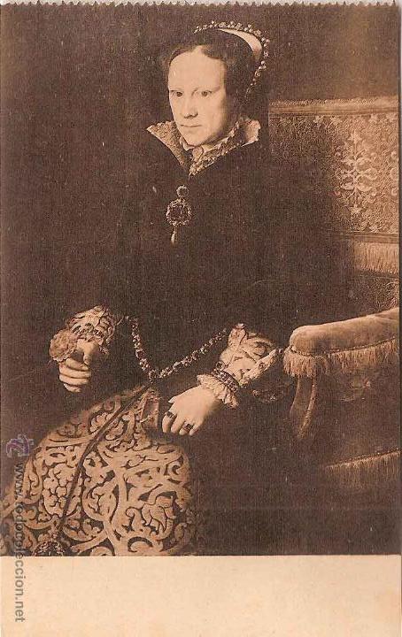 Postales: ANTONIO MORO, REINA MARIA DE INGLATERRA, MUSEO PRADO 2108 - FOT.HAUSER Y MENET - SIN CIRCULAR