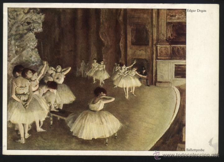 Postales: A-0144- EDGAR DEGAS. BALLETTPROBE. - Foto 1