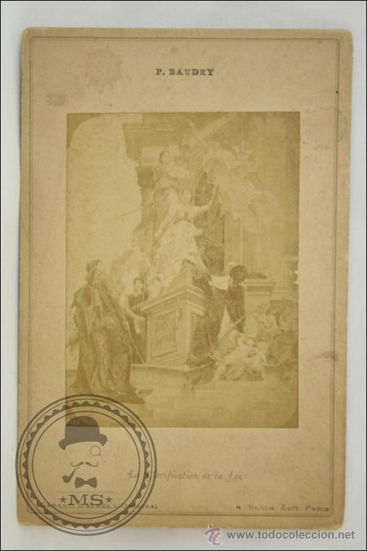 Postkarten: Antigua Postal Ilustrada Francesa - P. Baudry, La Glorification de la Loi - A. Block - 16,5 x 11 Cm