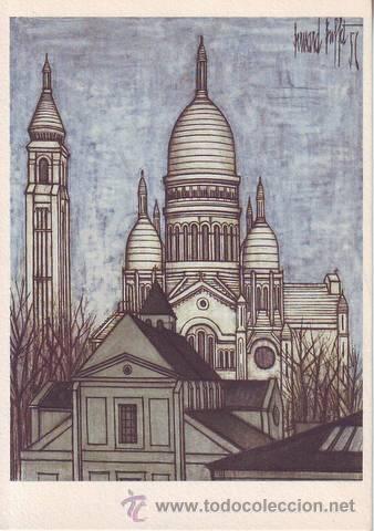 Postales: BERNARD BUFFET: Paris. Le Sacr&eacute;-Coeur. - Foto 1