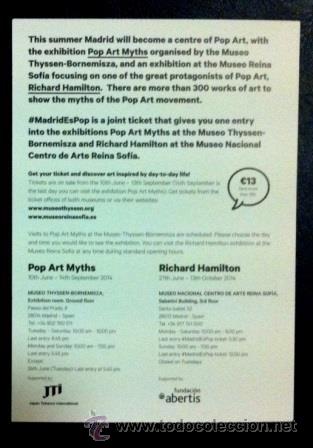 Postales: POP - EXPOSICI&Oacute;N MUSEO THYSSEN - MADRID - Foto 2