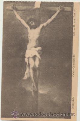 Postales: Murillo.- Cristo Crucificado. M. del Prado. - Foto 1
