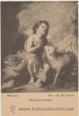 Postales: Murillo.-  San Juan Bautista. M. del Prado. - Foto 1