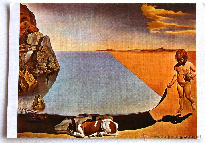 Postales: POSTAL DEL AUTORRETRATO DE DALI CON SEIS A&Ntilde;OS.