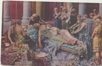 Postales: Muerte de Petronio. Postal Francesa. - Foto 1