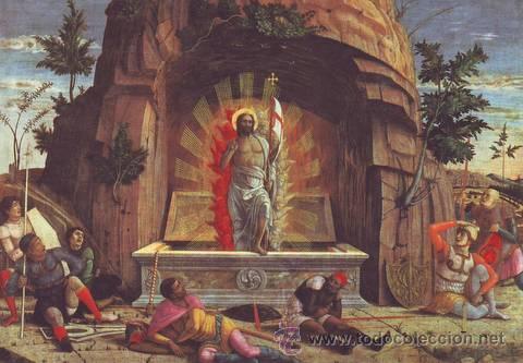 Postales: MANTEGNA (1431-1506) La Resurrezione del Redentore.  La Resurrecci&oacute;n del Redentor