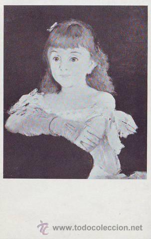 Postales: MANET: PORTRAIT OF LINA CAMPINEAU. William Rockhill Nelson Gallery and Atkins Museum.