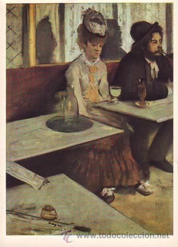 Postales: DEGAS, Edgar: ABSINTHE. Louvre, Paris. - Foto 1