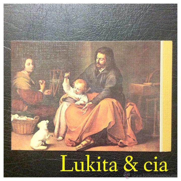 Postales: POSTAL BRAVO MURILLO - LA SAGRADA FAMILIA DEL PAJARITO - MUSEO DEL PRADO - J.L.GALLEGOS.
