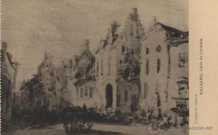 Postais: Postal colecci&oacute;n L&aacute;zaro- Villaamil: calle de Lovaina