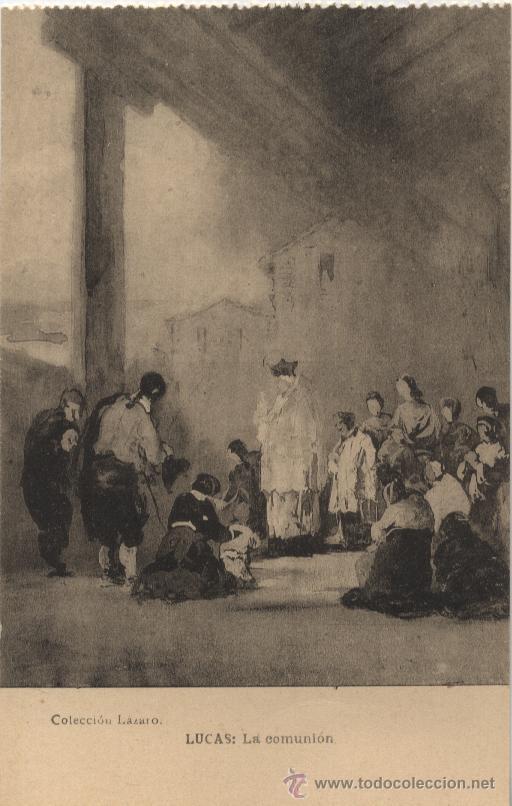 Postales: Postal colecci&oacute;n L&aacute;zaro - Lucas: la comuni&oacute;n - Foto 1