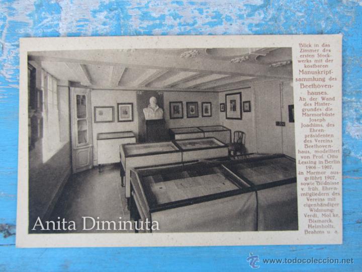 Postales: ANTIGUA POSTAL DE BEETHOVEN - MANUSCRITOS - EN PERFECTO ESTADO - NO CIRCULADA - HOTOGRAVUR SIEGBURG