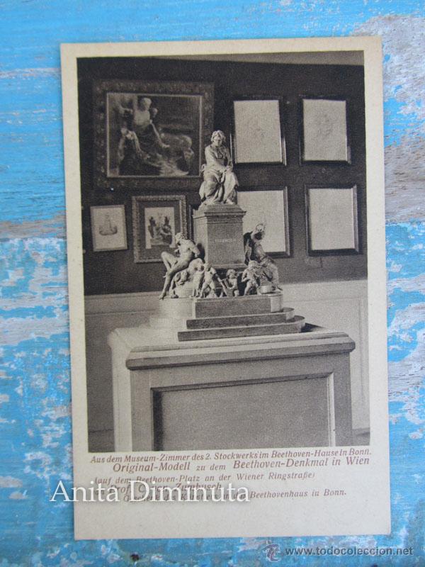 Postales: ANTIGUA POSTAL DE BEETHOVEN - MONUMENTO EN VIENA - EN PERFECTO ESTADO - NO CIRCULADA - HOTOGRAVUR SI