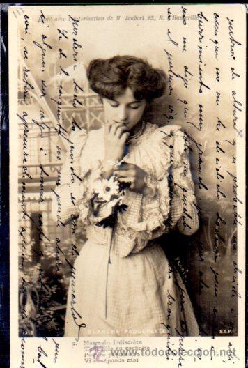 Postales: TARJETA POSTAL DE LA ACTRIZ BLANCHE PAQUERETTE