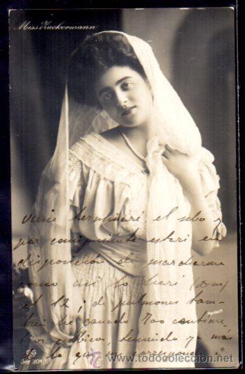 Postales: TARJETA POSTAL DE LA ACTRIZ MISS ZUCKERMANN