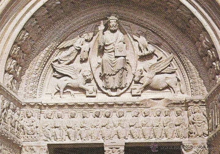 Postkarten: N&ordm; 19570  L&Aacute;MINA CEDIPSA ARTE ROMANICO FACHADA DE SAN TROFIMODE ARLES