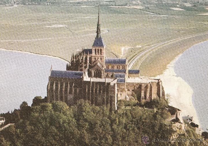 Postales: N&ordm; 19577 L&Aacute;MINA CEDIPSA ARTE GOTICO ABADIA DE MONT SAINT MICHEL