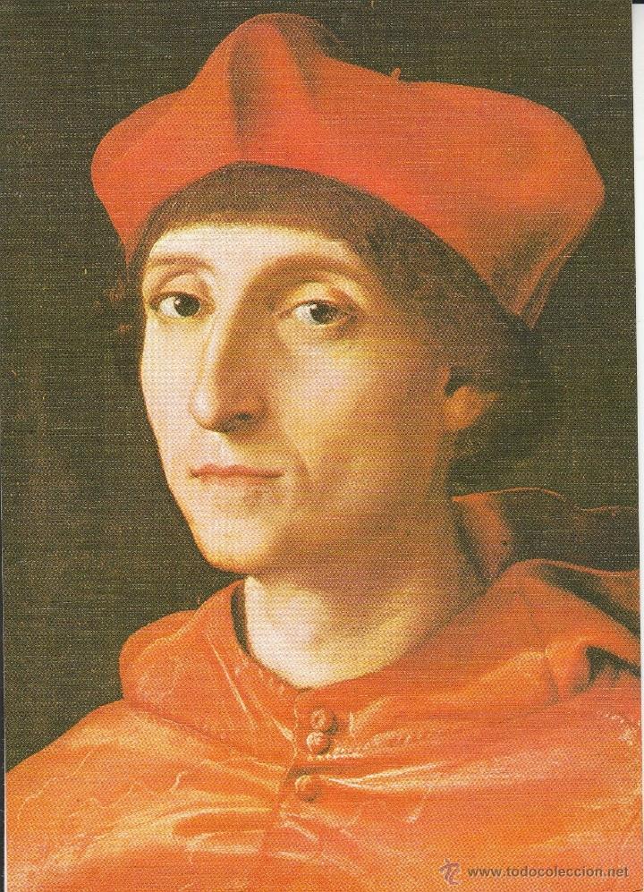 Postales: N&ordm; 19589 L&Aacute;MINA CEDIPSA ARTE RENACIMIENTO RETRATO DE UN CARDENAL RAFAEL MUSEO DEL PRADO