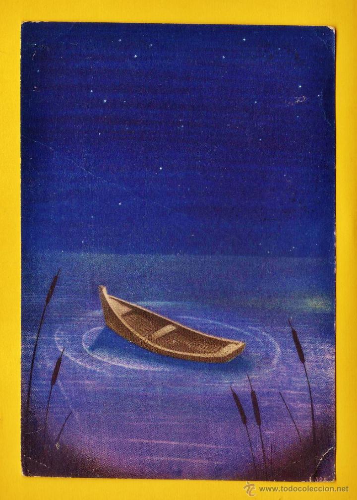 Postales: postal - sue&ntilde;o...reposo...calma - pub. sedante somnifena roche - ed. zugel - escrita - a&ntilde;os 50