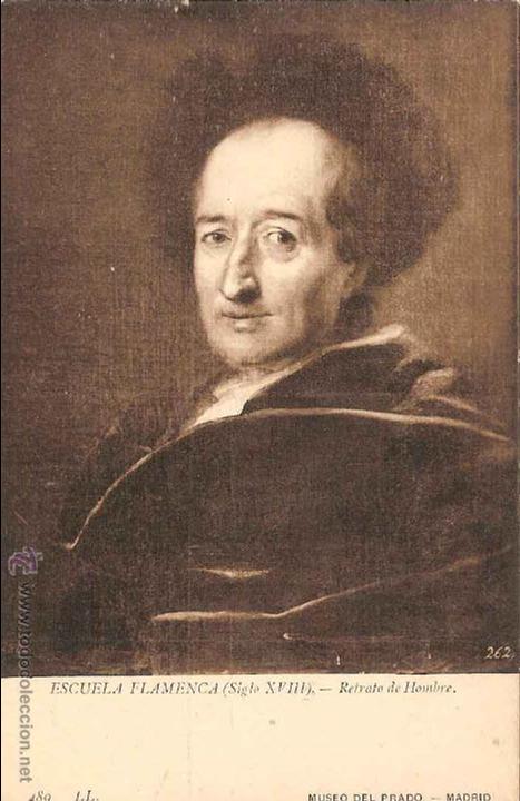 Postales: ESCUELA FLAMENCA (SIGLO XVIII), RETRATO DE HOMBRE, MUSEO DEL PRADO 489 - SIN CIRCULAR