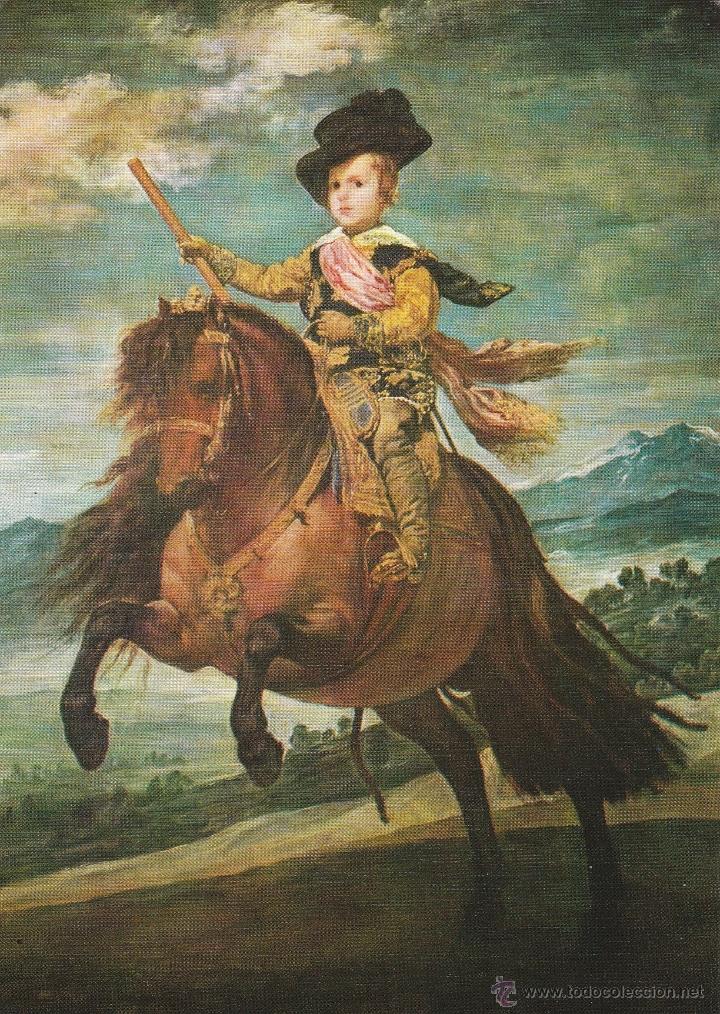 Postales: N&ordm; 19631 L&Aacute;MINA CEDIPSA COLECCION ESCUELA ESPA&Ntilde;OLA VELAZQUEZ EL PRINCIPE BALTASAR CARLOS