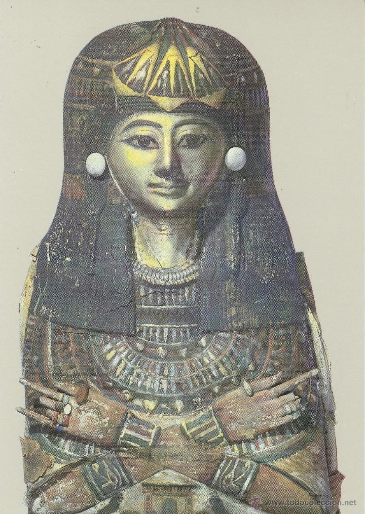 Postales: N&ordm; 20080 POSTAL THE BRITISH MUSEUM MUMMY MASK OF A WOMAN WEARING JEWELLWERY